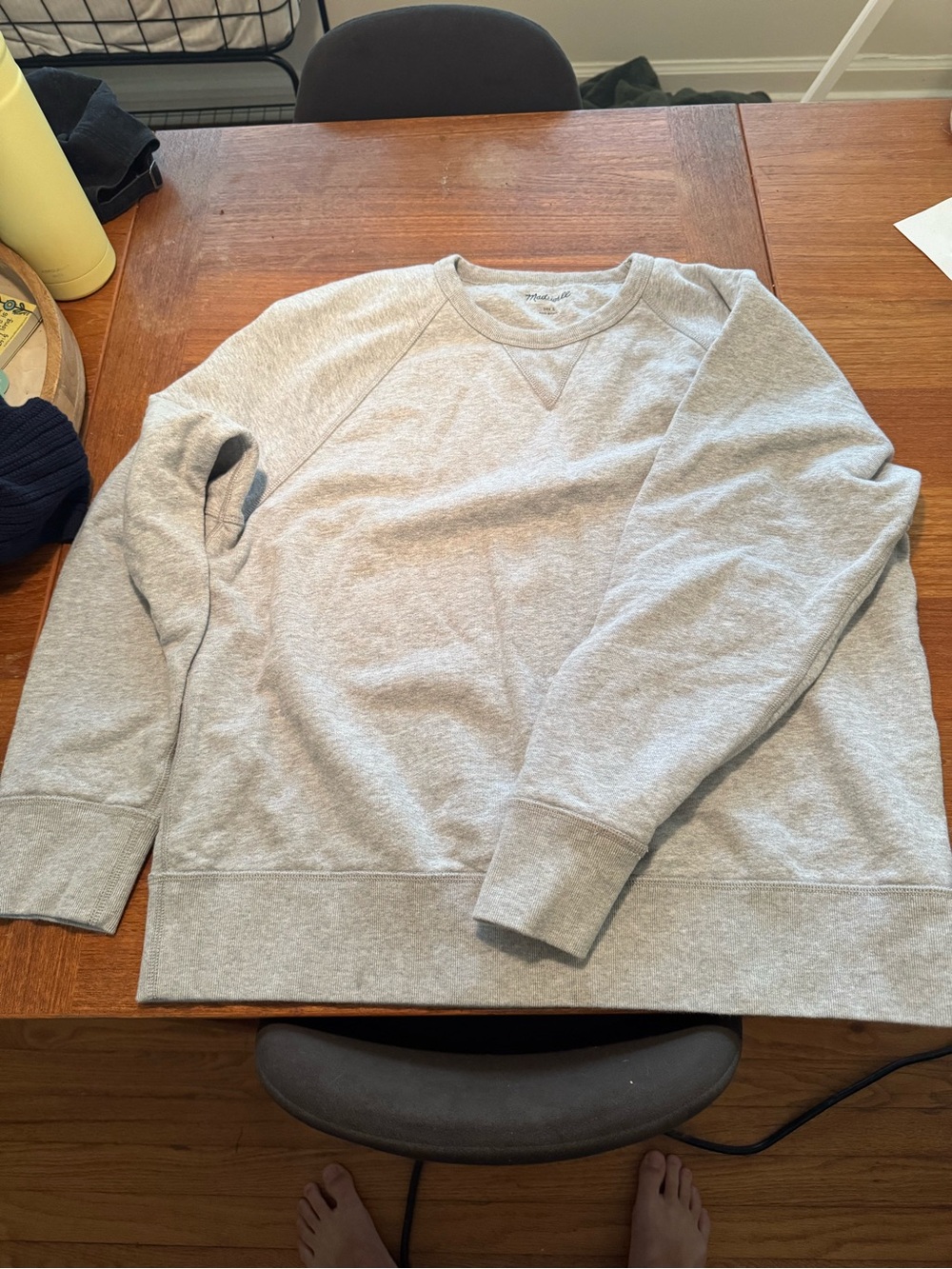 Madewell Light Gray Crewneck Sweatshirt